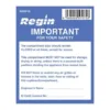 Regin Warning - Compartment Sticker (8) REGP15