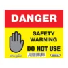 Regin Danger – Do Not Use Sticker / Tag (8 pack) REGP36