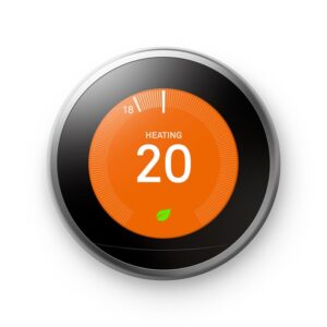 Google Nest Smart Learning Thermostat Stainless T3028GB