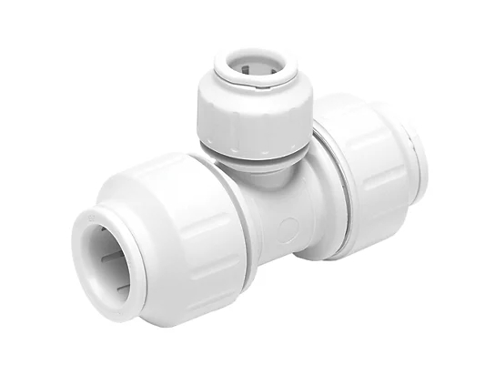 JG Speedfit Plastic Push-Fit Reducing Tee 22mm x 22mm x 15mm